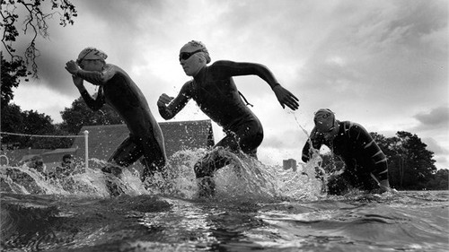  Black and white photographs at the Olympic Games