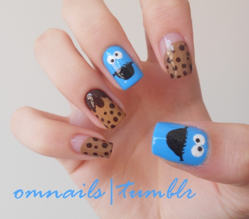  Cookie Monster Nails