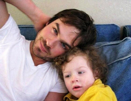  Ian Somerhalder with his nephew