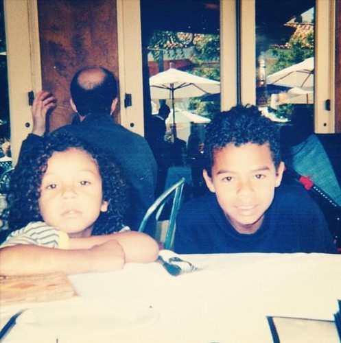  Jaafar and his brother Randy Jackson Jr when they were lil cute :3