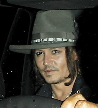  Johnny Depp at Aerosmith concert, August 6