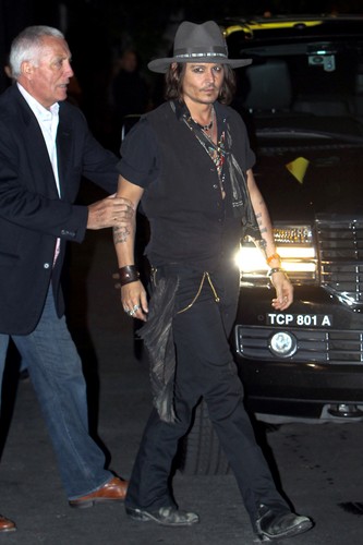  Johnny at Aerosmith 音乐会 Afterparty - Aug. 6 2012