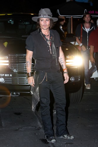  Johnny at Aerosmith کنسرٹ Afterparty - Aug. 6 2012
