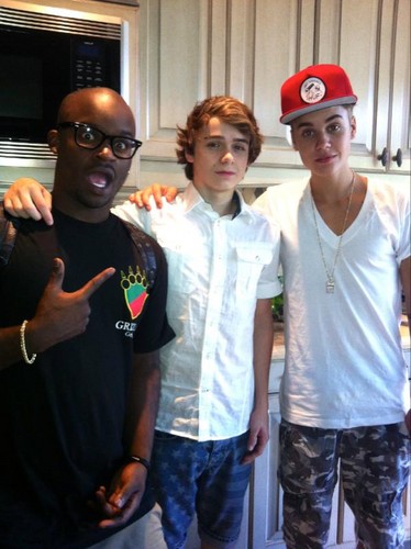  Justin Bieber, Christian Beadles and DJ Tay James