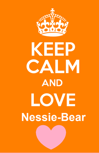  Keep Calm and cinta Nessie-Bear