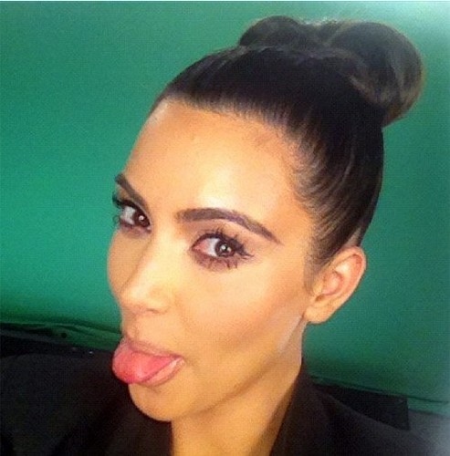 Kim Kardashian during a photo shoot (August 1)