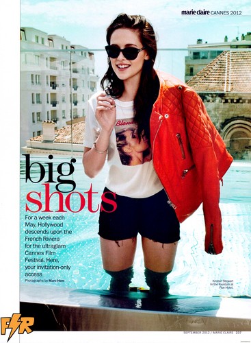 Kristen & her OTR castmates in "Marie Claire" magazine - September 2012 .