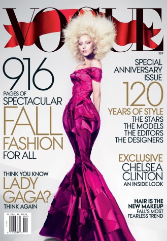  Lady Gaga covers Vogue September 2012 Issue