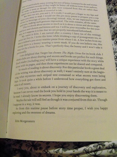  Letter from Erin in Target (US) paperback edition
