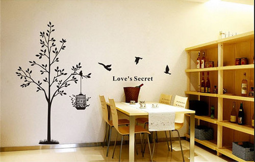 Love's Secret Birds with Tree Wall Sticker