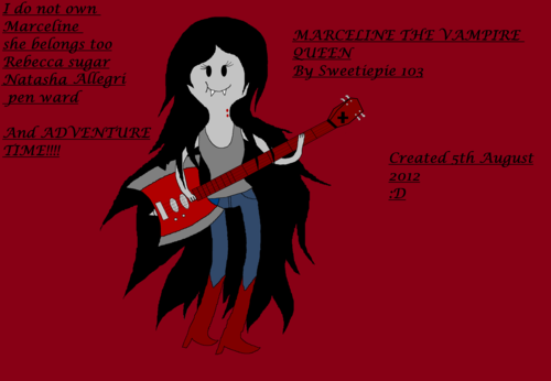  Marceline the vampire reyna first attempt :D