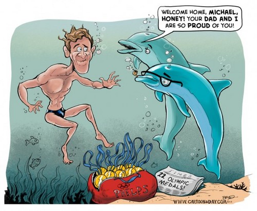  Micheal Phelps Cartoon