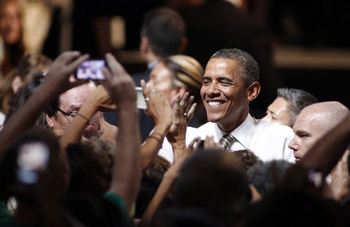  Obama Takes Two-Day Campaign スイング Through Colorado [August 9, 2012]