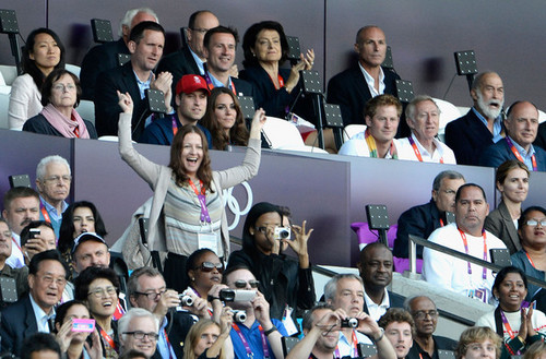  Prince William attend the evening's Athletics events on hari 9 of the London 2012 Olympic Games