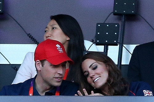  Prince William attend the evening's Athletics events on دن 9 of the London 2012 Olympic Games