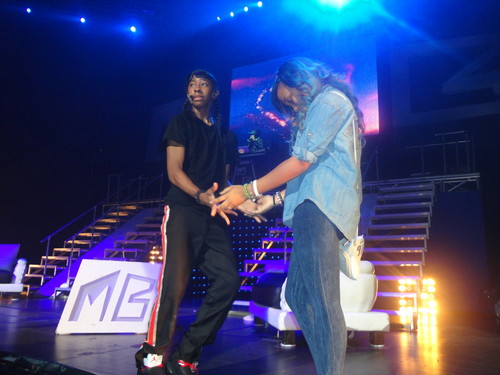 Ray Ray & star on stage