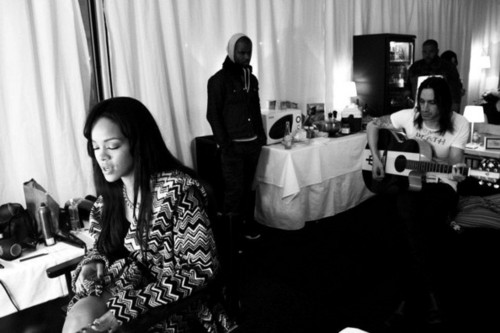  rihanna shares some foto on facebook from the 'Peace and cinta Festival and Kollen Festival 31/8/12