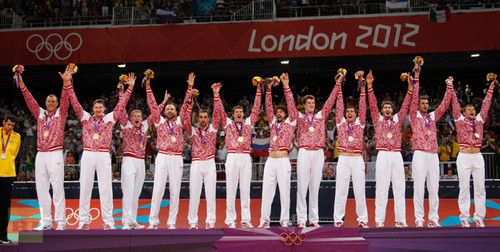  Russia wins olympic Золото medal in men's волейбол