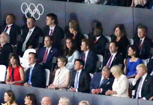  The royals take in the Londres Olympics 2012 from the VIP box