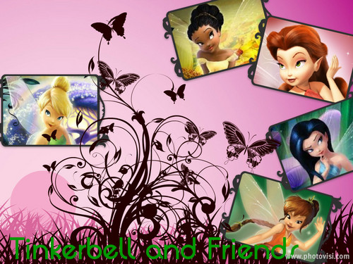 Tinkerbell and Friends Collage