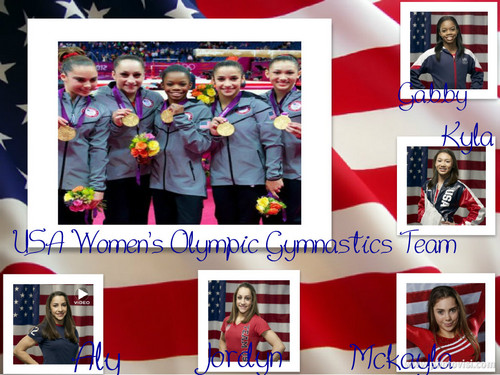 USA Gymnastics Team Collage