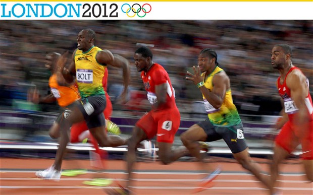 Usain Bolt wins 100m gold at London 2012