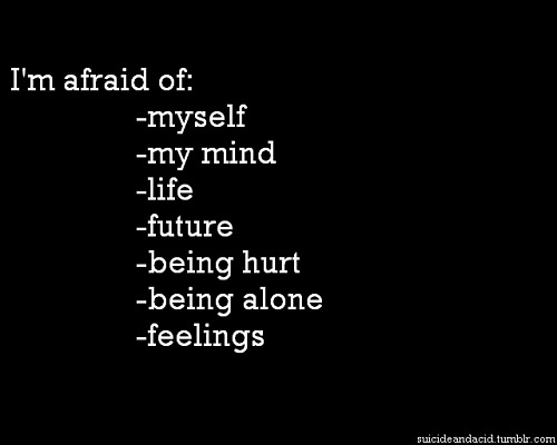  afraid of...