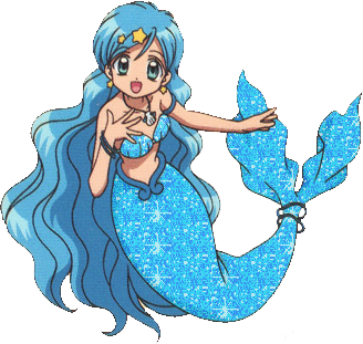 mermaid  blue