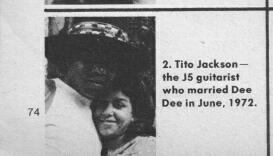  tito jackson & then wife dee dee martes