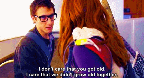  Amy and Rory share a brief emotional moment. :)