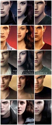  Edward,Bella & Jacob Evolution