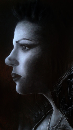  Evil queen/Regina drawin'(Lana Parrilla)