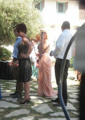  Gaga at Taylor's brother's wedding