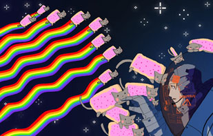  Houston, we got a Nyan Cat situation here!