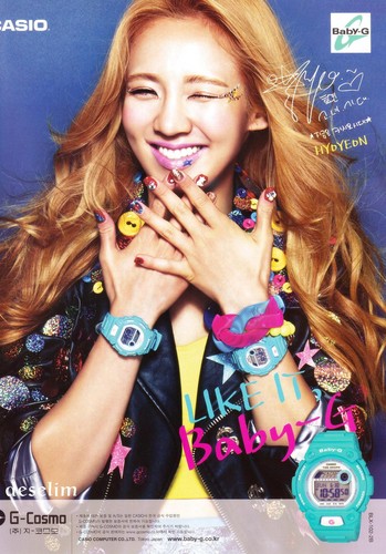  Hyoyeon - Casio Baby-G Ad @ CeCi Magazine September Issue