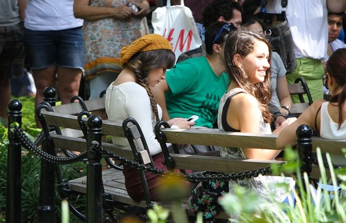  Lea Michele & Chris Colfer Filming in New York