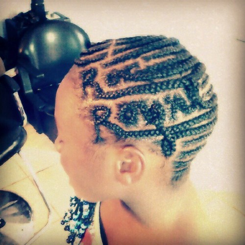 Ok now thats just to much she got her hair done but with roc royal name wow