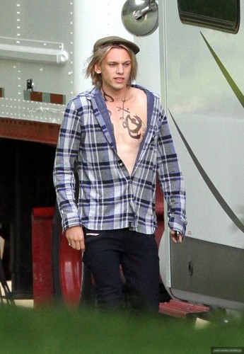  On the set of 'The Mortal Instruments: City of Bones' (August 20, 2012)