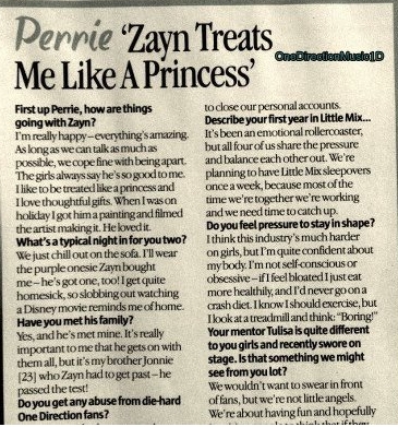  Perrie About Zayn