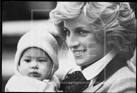  Princess Diana and baby Prince Harry