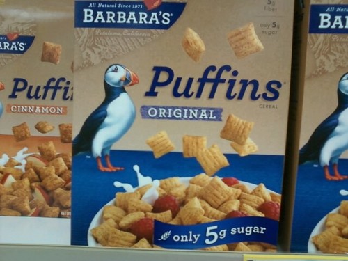  puffin, burung bayan laut Cereal?! Chimmichanga! Hans has his own creral! Boys, commence Oeration: puffin, burung bayan laut Puffs!
