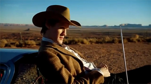  The Doctor and his precious Stetson. :)