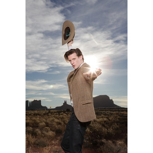  The eleventh Doctor trying to look cool, but somehow failing. :)