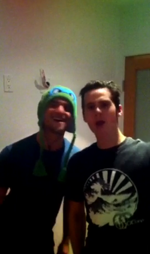  Tyler & Dylan rock out Ninja pagong style