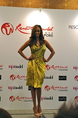 Tyra Banks attends the Asia's Next Top Model press conference, 12 august 2012