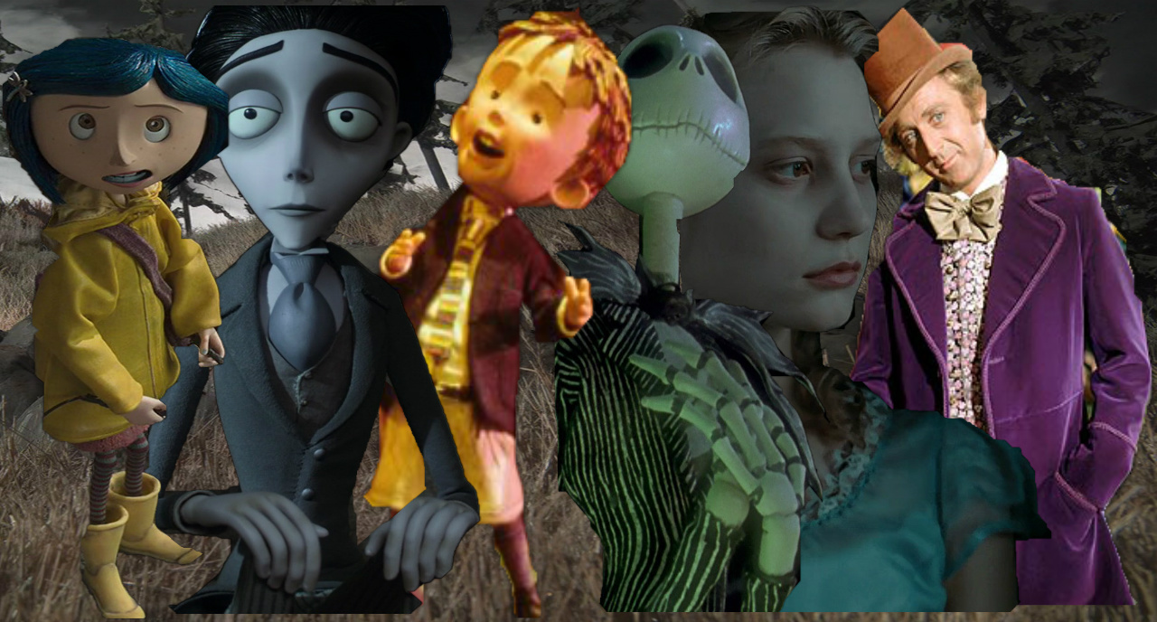 a bunch of characters that Tim burton brought to life - croisements
