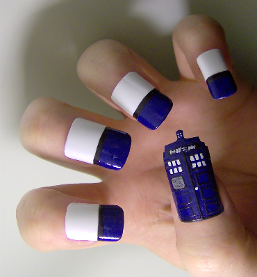  'Doctor Who' nail art <3