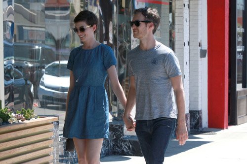  Anne and Adam around West Hollywood before stopping in at Real Foods to grab a lunch