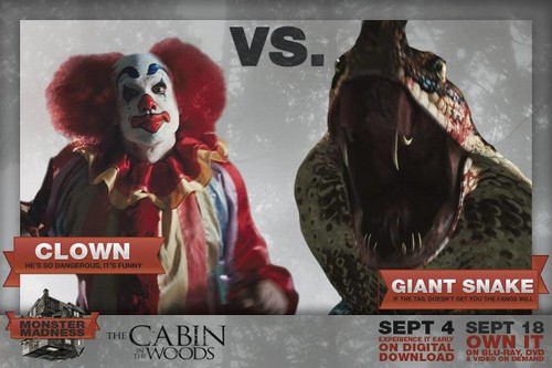  Clown vs Giant Snake