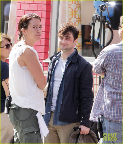  Daniel - Films a scene for his new movie The F Word in Toronto, Canada - August 20, 2012